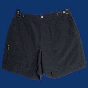 Columbia Womens Outdoor Hiking Shorts W/Zipper Pockets Black Size 8